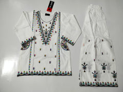 Girls Cotton Kurti with Ghara – 2 Piece Traditional Set (Ages 2 to 8 Years)