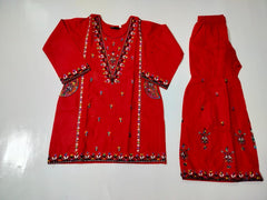 Girls Cotton Kurti with Ghara – 2 Piece Traditional Set (Ages 2 to 8 Years)