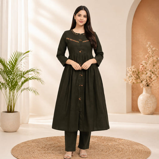 Elegant Crush Georgette Summer Dress – Medium Size