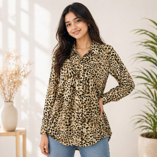 Elegant Floral Summer Top – Medium Size