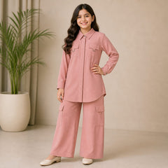 Stylish Girls’ Co-Ord Set Premium Gorjet Fabric / 6–11 years