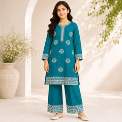 Kids Cotton Embroidered shirt & Plazo Set 6–13 Years
