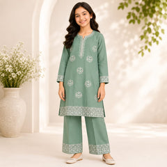 Kids Cotton Embroidered shirt & Plazo Set 6–13 Years