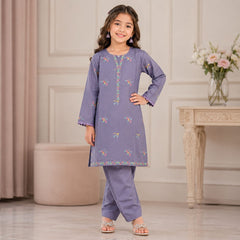 Premium Girls Cotton Lawn Embroidered Stitched Suit Summer Wear for Kids (6–13 Years)
