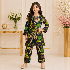 Girls Printed Lawn Shirt trouser Set – Stylish Premium Kids Collection (6 to 13 Years)