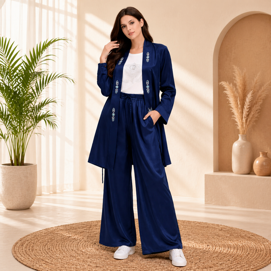 Premium Cotton Shermey 3-Piece Co-Ord Set – Medium Size