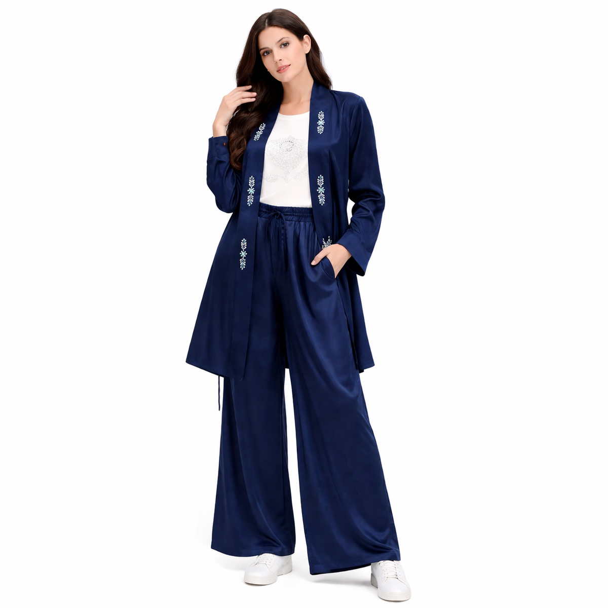 Premium Cotton Shermey 3-Piece Co-Ord Set – Medium Size