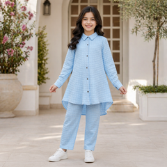 Girls Elegant Bubble Georgette Dress – Ages 6–13 Years