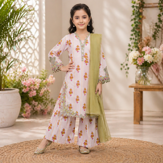Stylish 3-Piece Ghara Set for Girls  Comfortable & Trendy