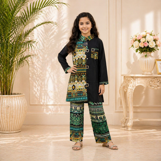 Timeless Twinning: Coordinated Kids' Button-Down Shirt & Trouser sets