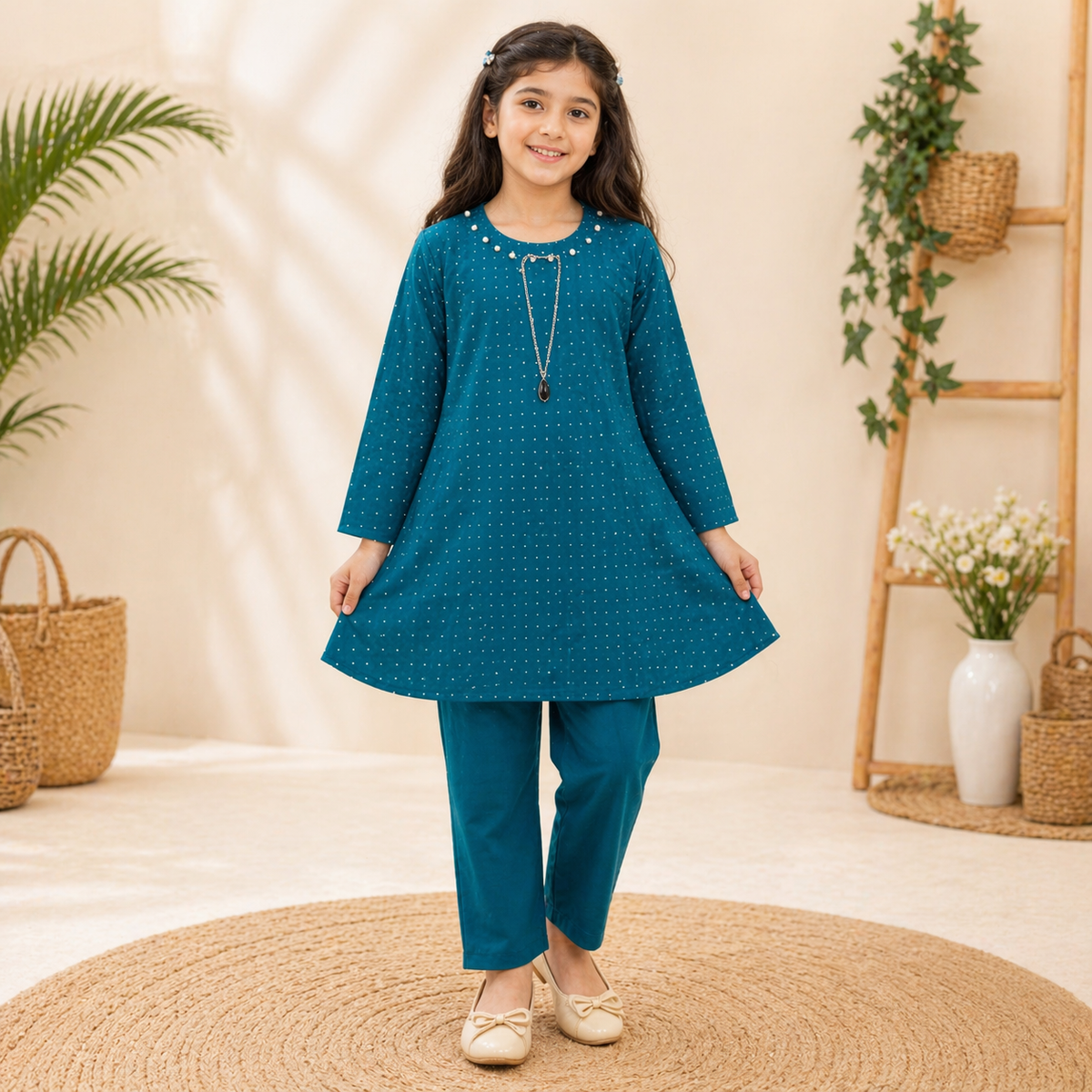 Stylish Western Gorget Outfit for Kids (Ages 6–13 Years)