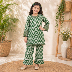 Kids Cotton Printed Shirt & Trouser Set  Sizes 8–14 Years