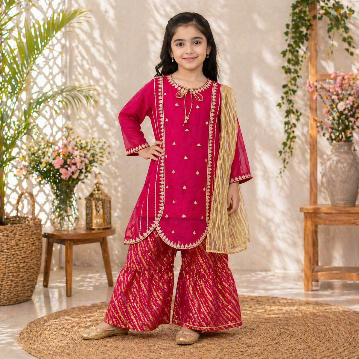 Elegant Chiffon Dress for Girls