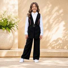 Stylish Girls’ 3-Piece Crush Georgette Set