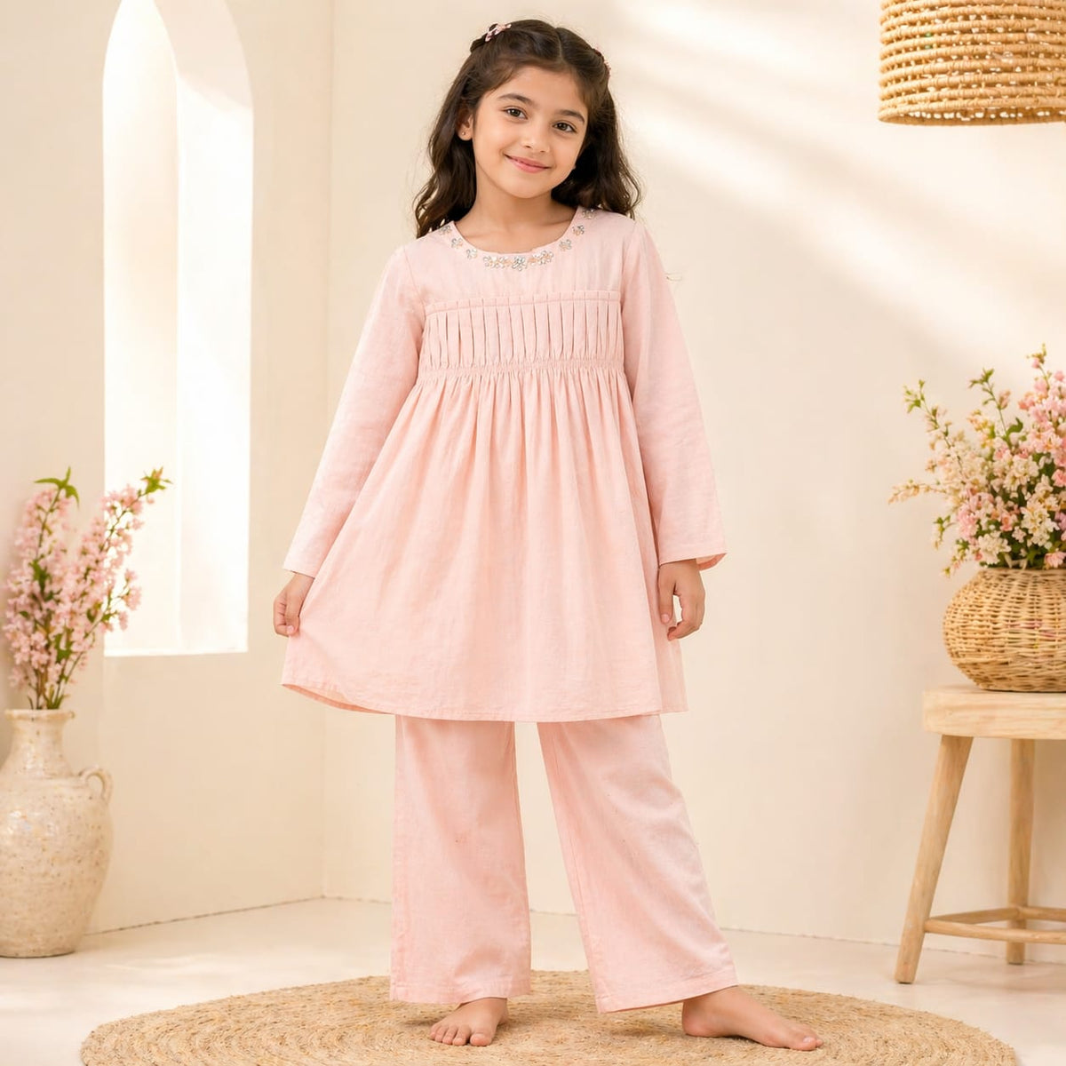 Trendy Cotton Shamray 2 Piece Suit  Size 6 to 13 Years