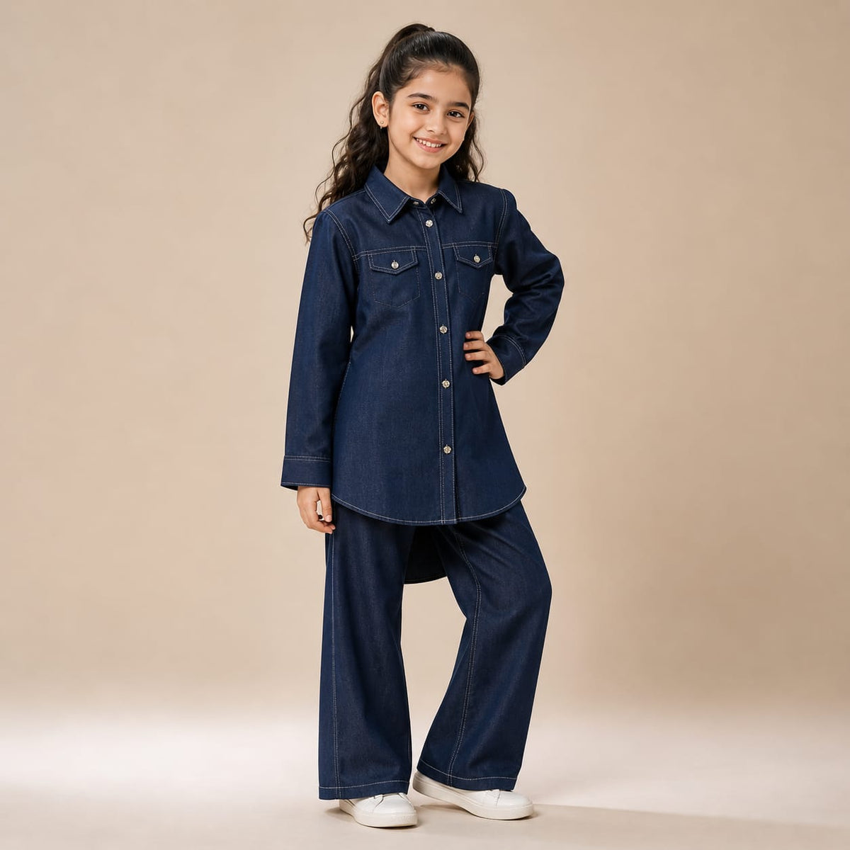 Trendy Denim Outfit / 7 to 9 years