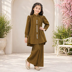 Stylish 2-Piece Crush Gorjet Suit / 7 to 10 years.