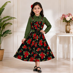 Stylish Gorjet Romper for Girls  Size 6 to 13 Years