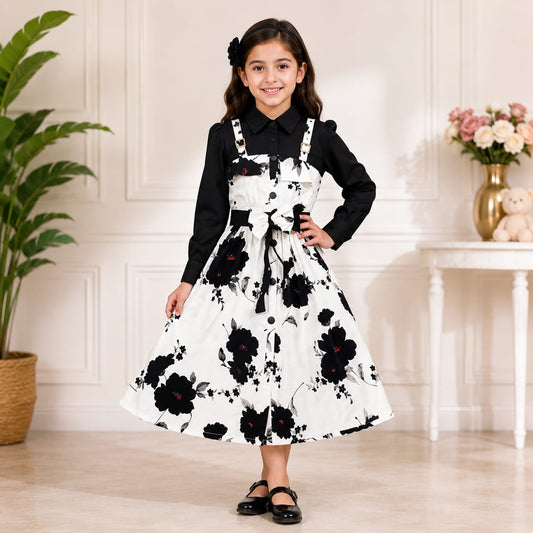 Stylish Gorjet Romper for Girls  Size 6 to 13 Years
