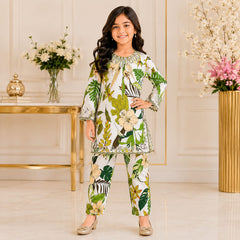 Girls Printed Lawn Shirt trouser  Set – Stylish Premium Kids Collection (6 to 13 Years)