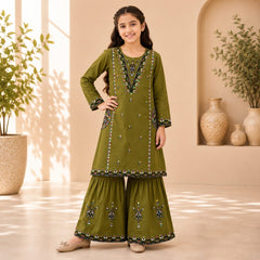 Kids Cotton Ghara & shirt  Set 6–13 Years