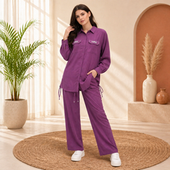 Premium Crush Georgette Co-Ord Set – Medium Size